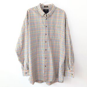 Viyella Men's Wool-blend Warm Plaid Button-Down Shirt Made In Canada ~ Size XXL